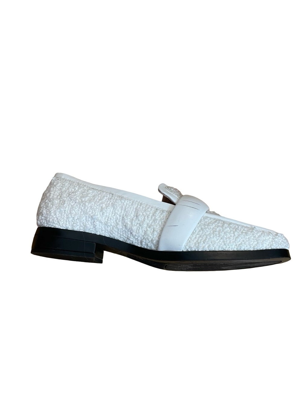 Vionic Mylene White Bouclé Loafers - Picture 11 of 16